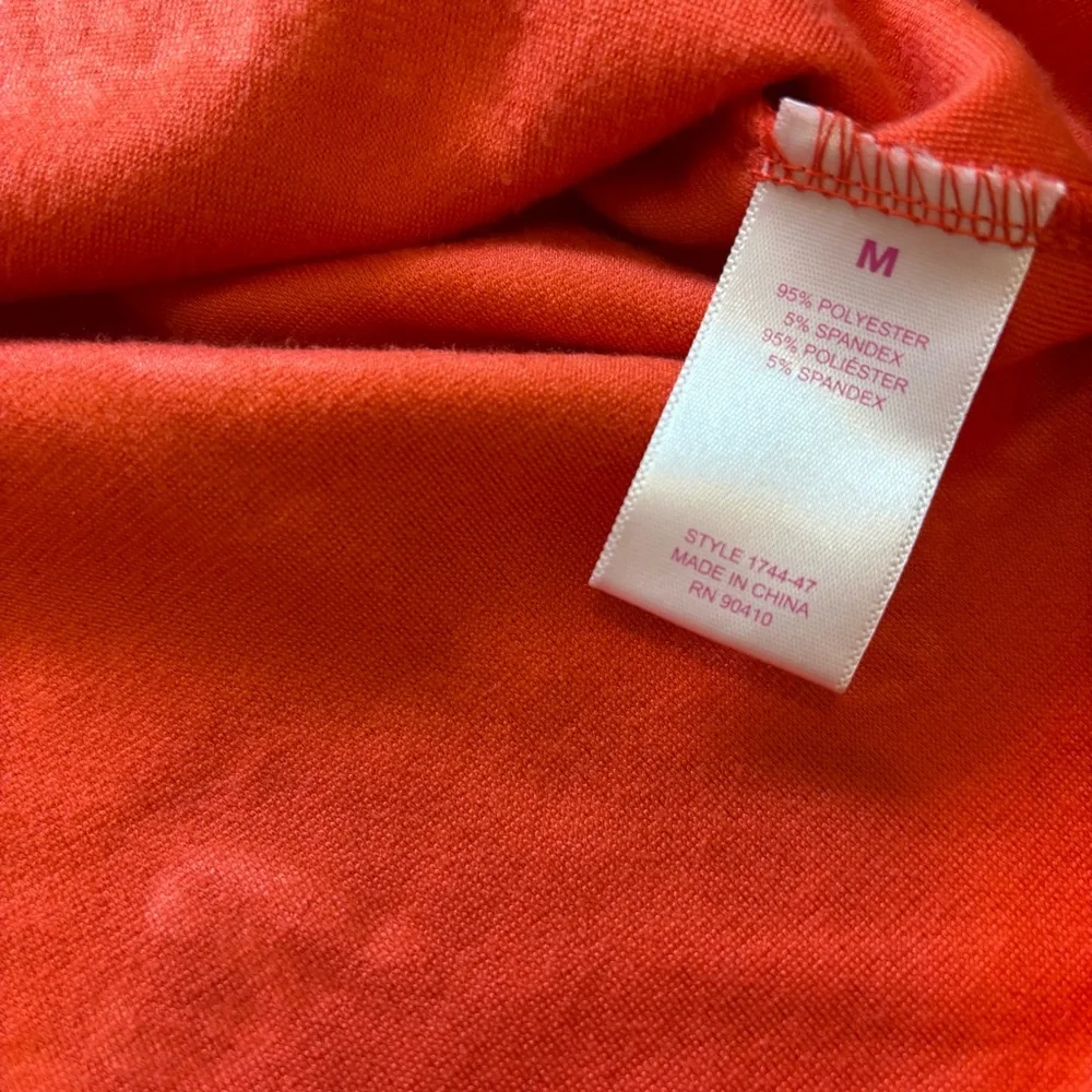 Juicy Couture Logo Embossed Vibrant Red Plush Velour Pajama Top Women’s Medium